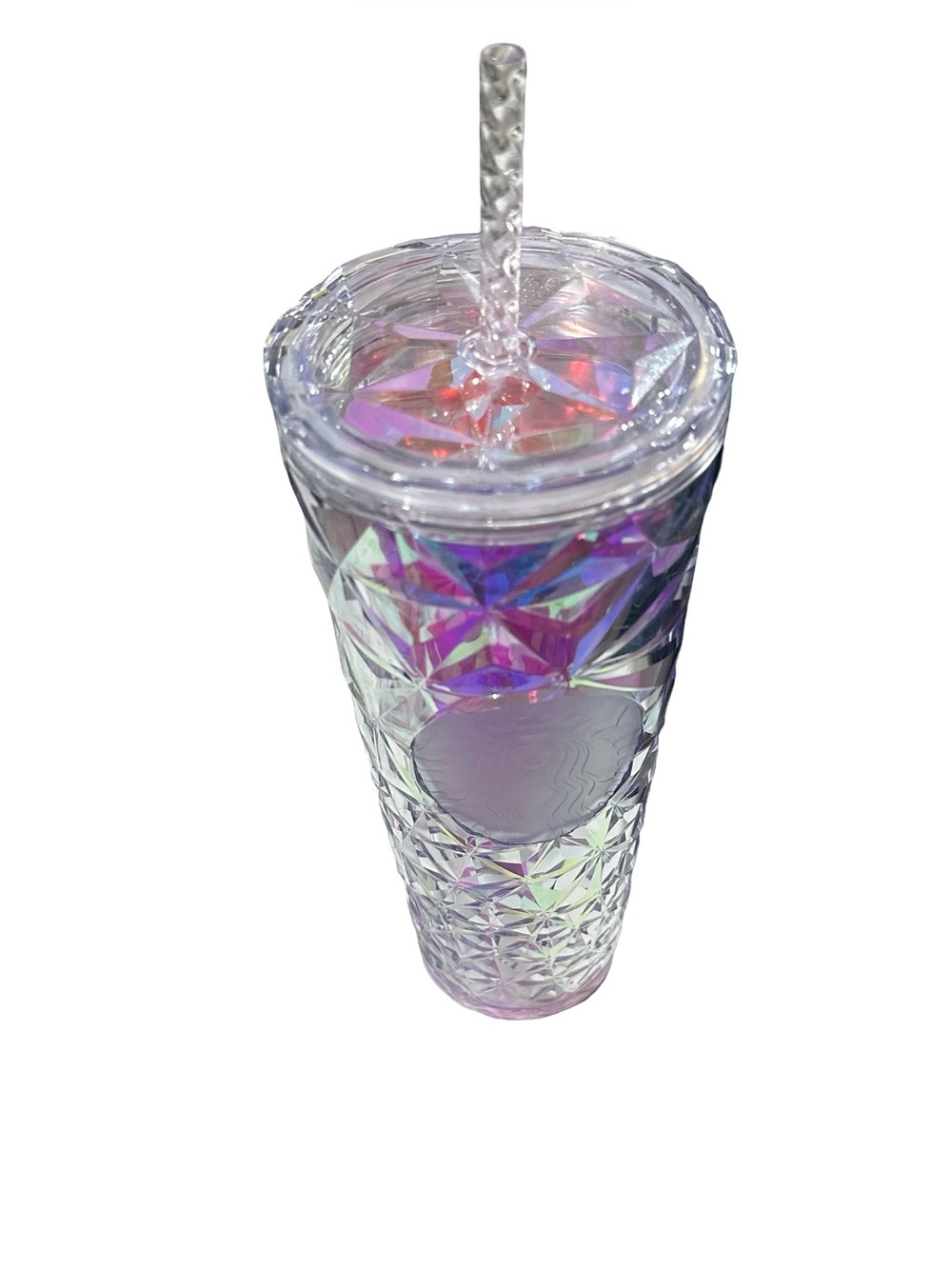 Starbucks 2023 Holiday Iridescent Winter White Diamond Prism Venti Tumbler 24oz